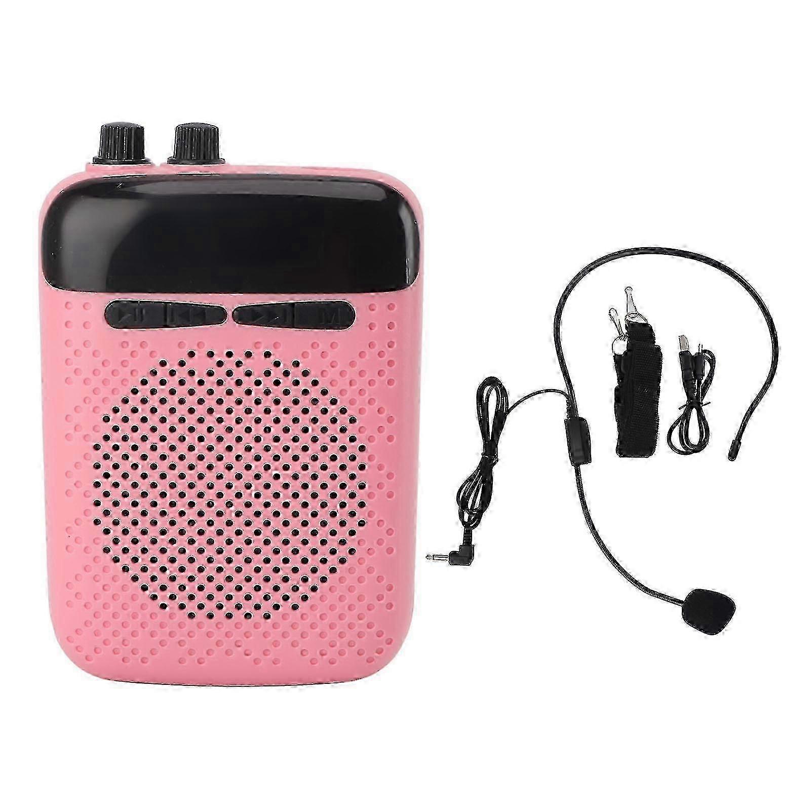 Rechargeable Multi-Function Teacher Voice Amplifier with Wired Microphone for Portability