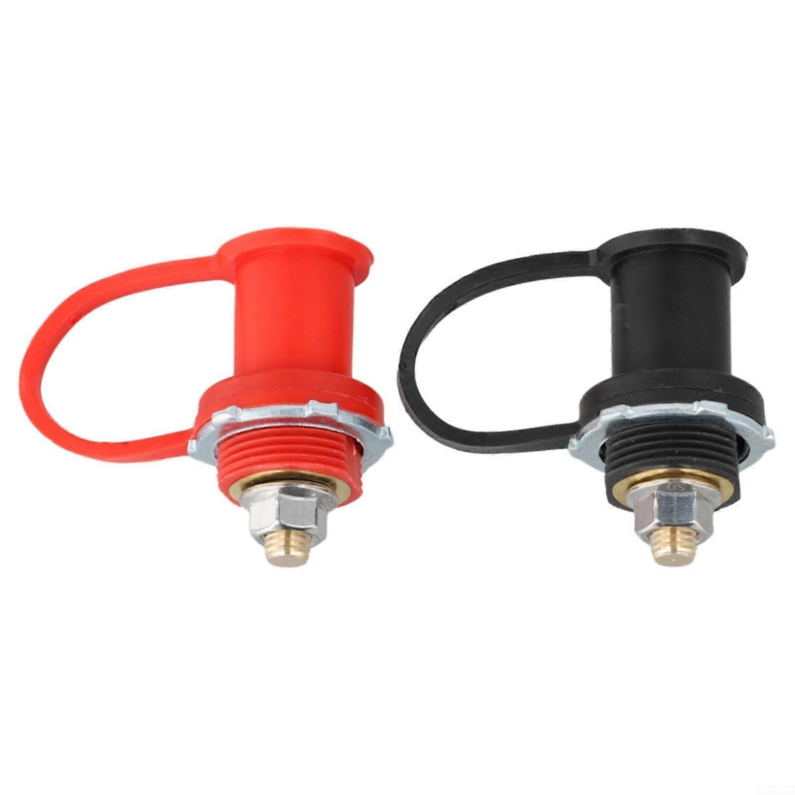 Battery terminal post set, 2 pieces, remote plug for efficient vehicle maintenance