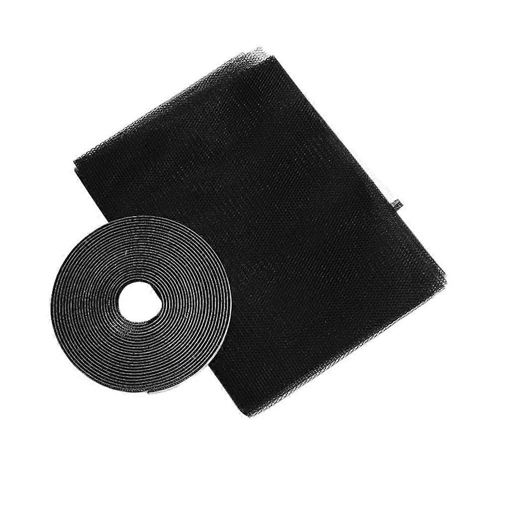 Fenstergitter Mesh Netting Tool Black Fly Netting for Hotels DIY Screen Covering with Adhesive Tape