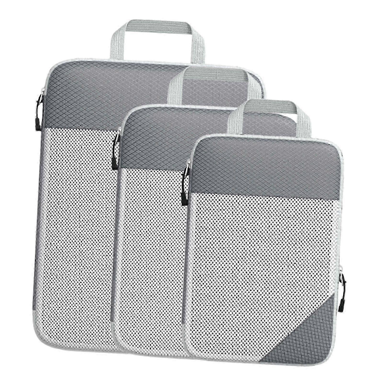 3-Pack Waterproof Travel Packing Cubes for Suitcase Organization