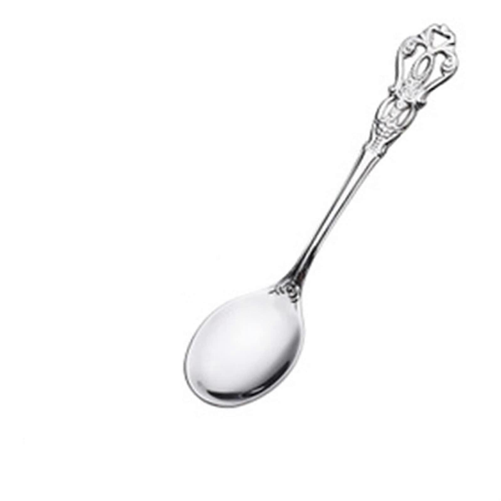 Tea Spoons Gold-Tone Stainless Steel Cutlery Set Spoons And Forks - Standard Size Luxury Flatware For Coffee, Fruit