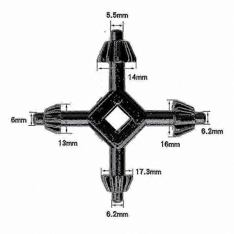 4-in-1 Multi-Function Universal Drill Chuck Key Tool for Various Drills and Chucks