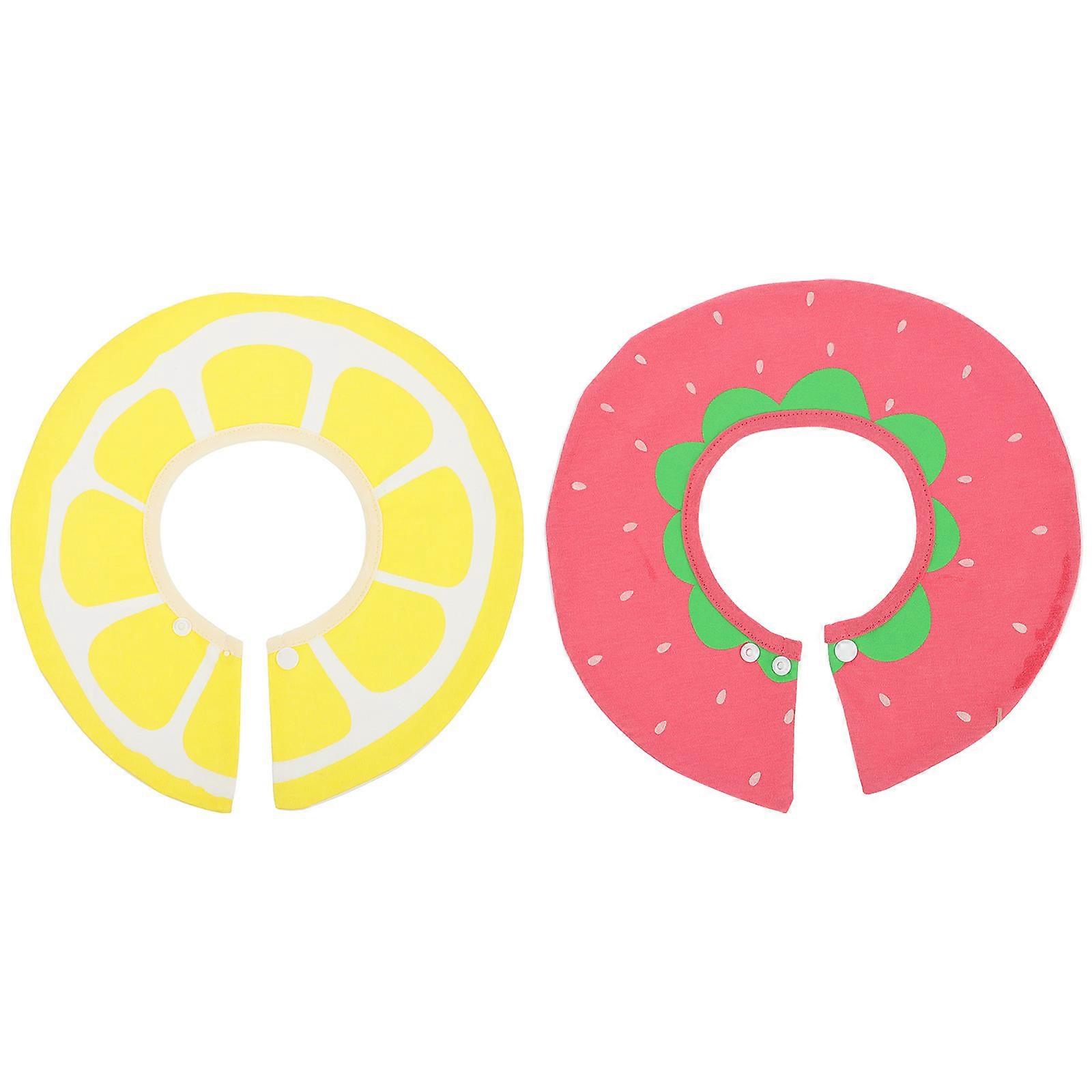 Baby Bibs Round Shape Baby Supplies Drooling Situationen Cotton Material Function 2Pack