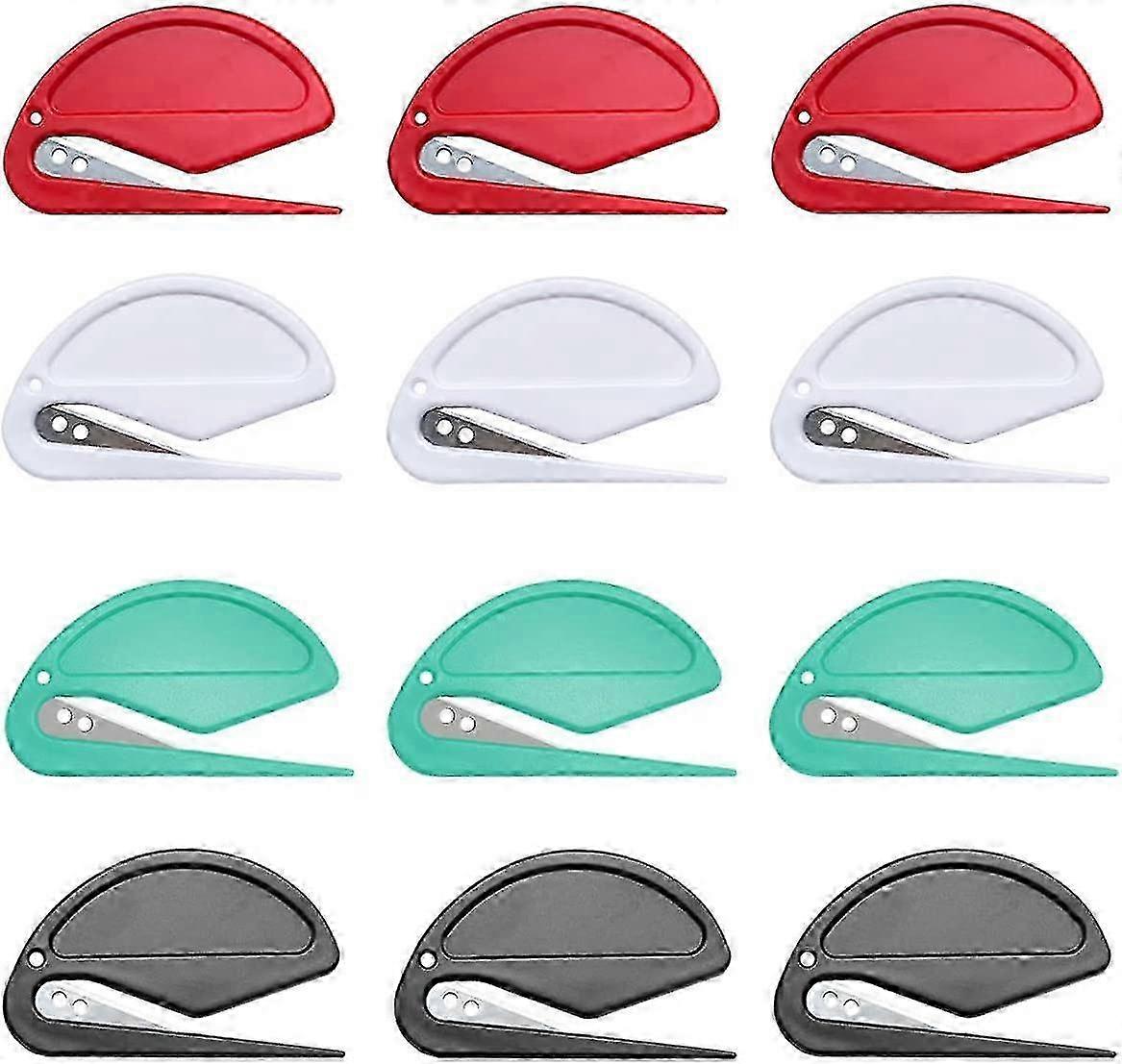 12Pcs Envelope Slitter in 4 Color, Colorful Letter Openers for Enve...