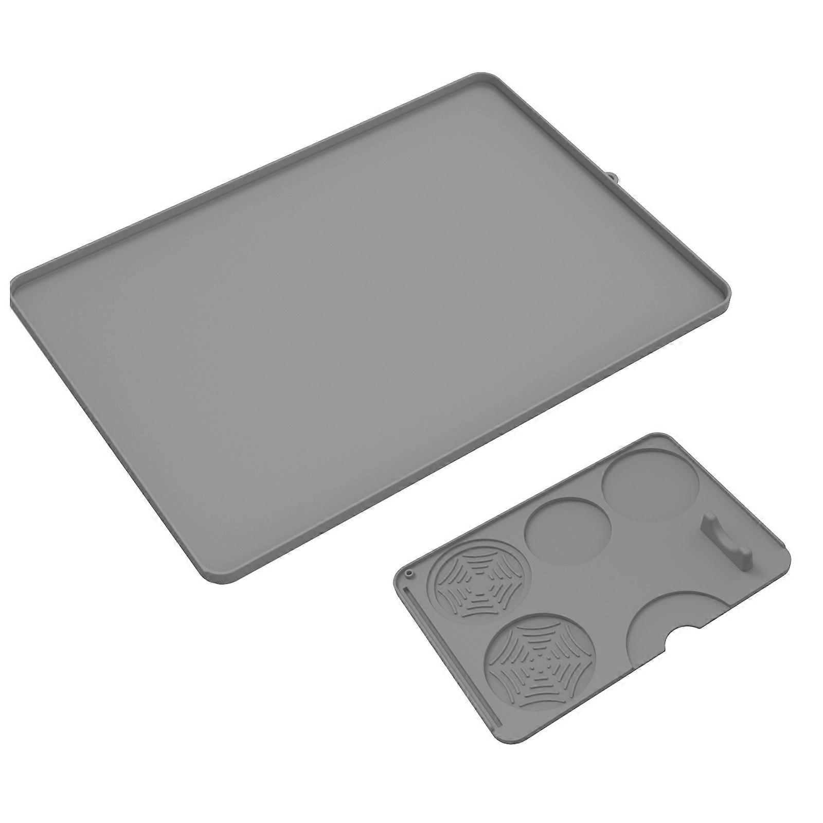 Small Coffee Press Pad Anti Slip Design Stable Tamping Mats Support Silicone Texture Suitable for Home and Small Spaces  Gray