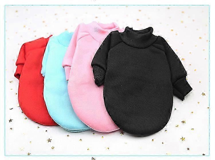 Pet Clothes Cat Dog Teddy Bichon Pomeranian Solid Color With Fur Sw...