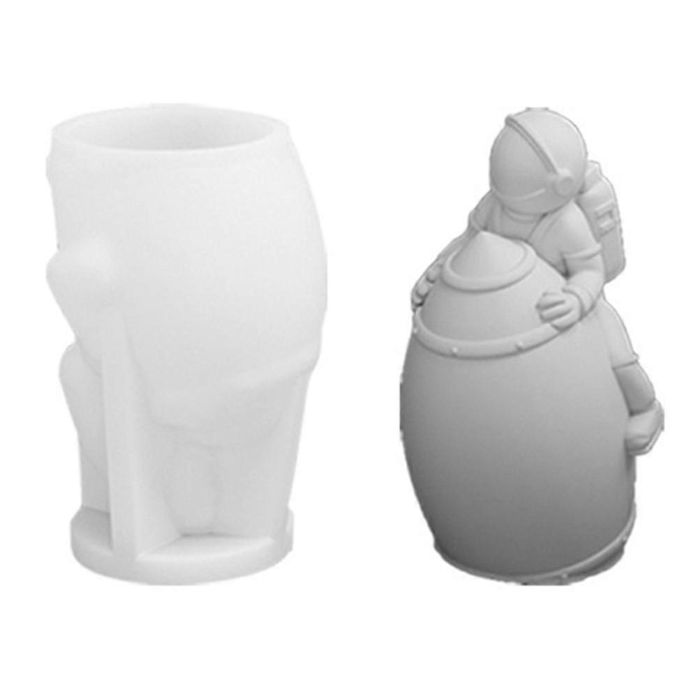 A101C-11 Astronaut Rocket Shape DIY Silicone Fondant Mold Cake Decorating Tool (BPA Free, No FDA)