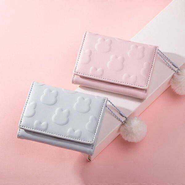 Ladies' wallet with three-dimensional decoration, multiple card slots, suitable for gifts