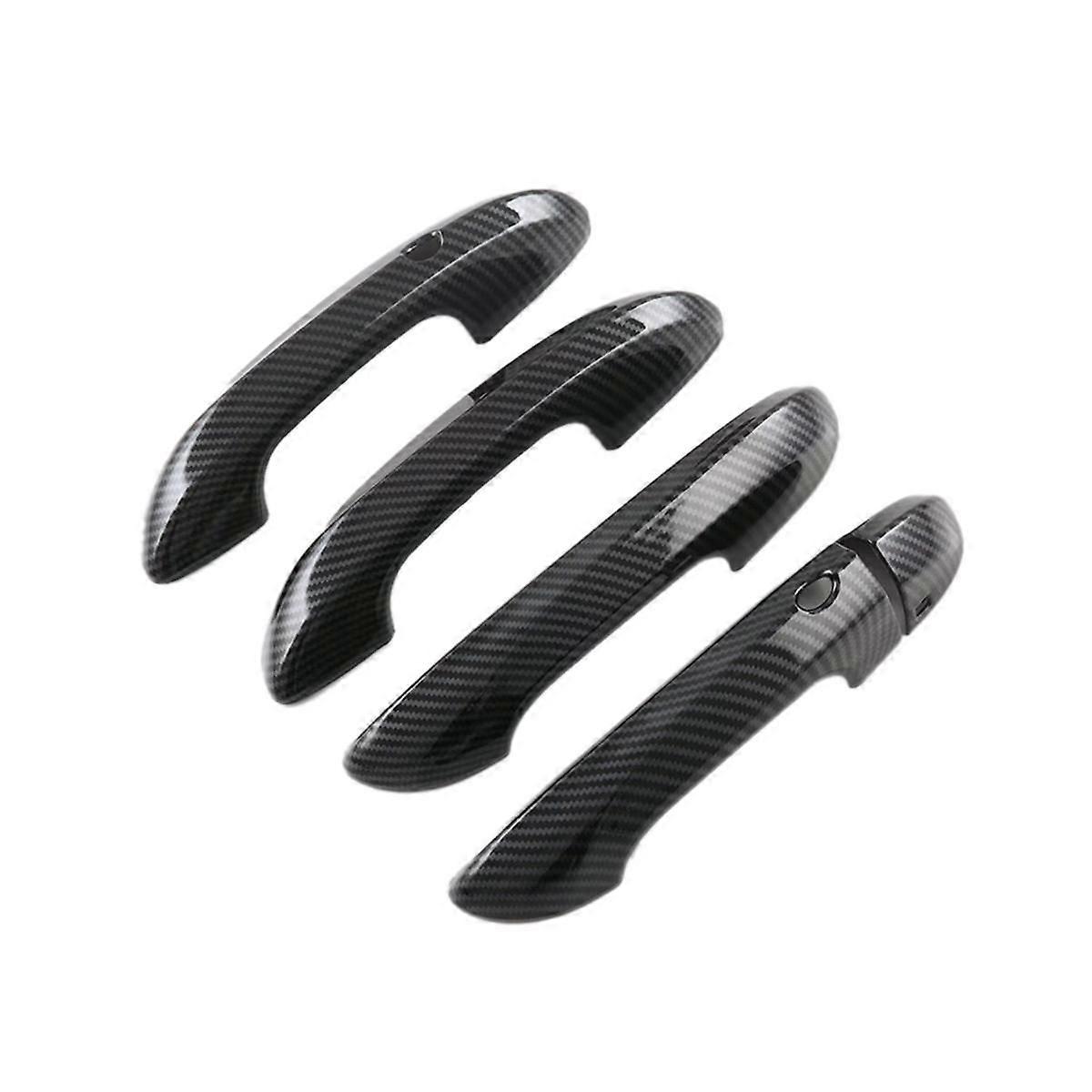 For MG 4 MG4 EV Mulan 2023 Car Exterior Door Handle Cover Trim Decoration Accessories ,ABS Carbon F