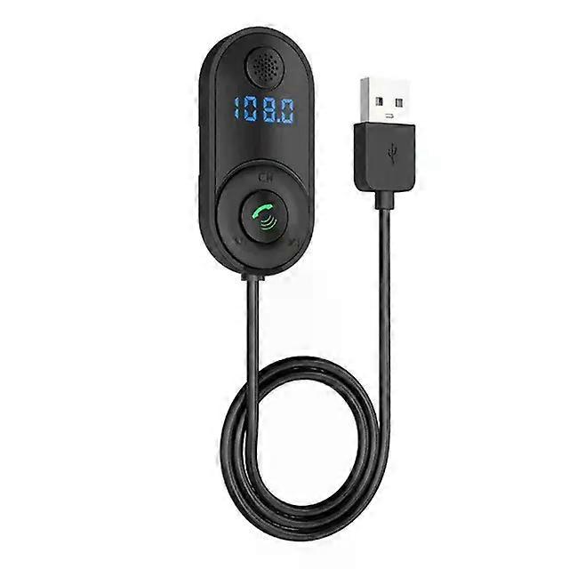 Bluetooth 5.0 Car Audio Transmitter Wireless Bluetooth FM Transmitter AUX Audio Receiver MP3 Player Car Kit Handsfree