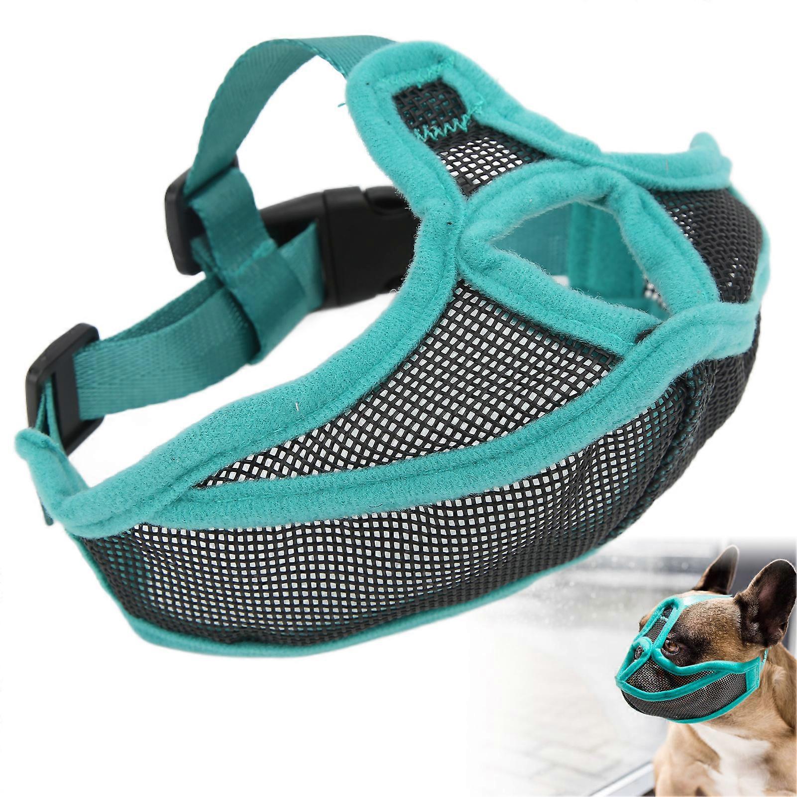 Adjustable Breathable Mesh Short Snout Dog Muzzle for Bulldogs
