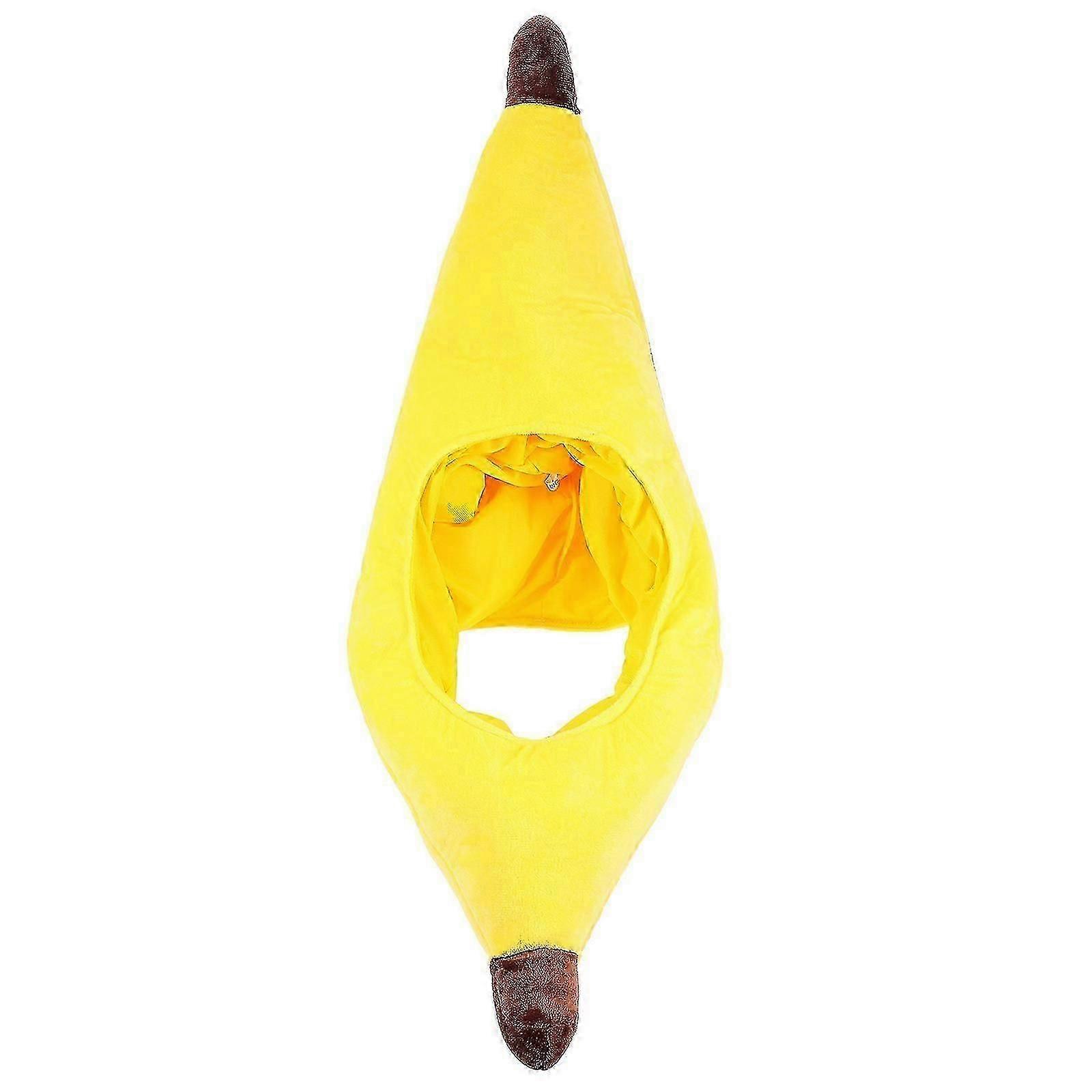 Bananenförmiger Hut für Erwachsene, ideal für thematische Zusammenkünfte, leichtes Material