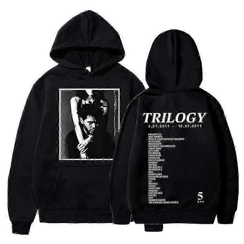 The Weeknd Trilogy Music Album Graphic Hoodie قميص توب