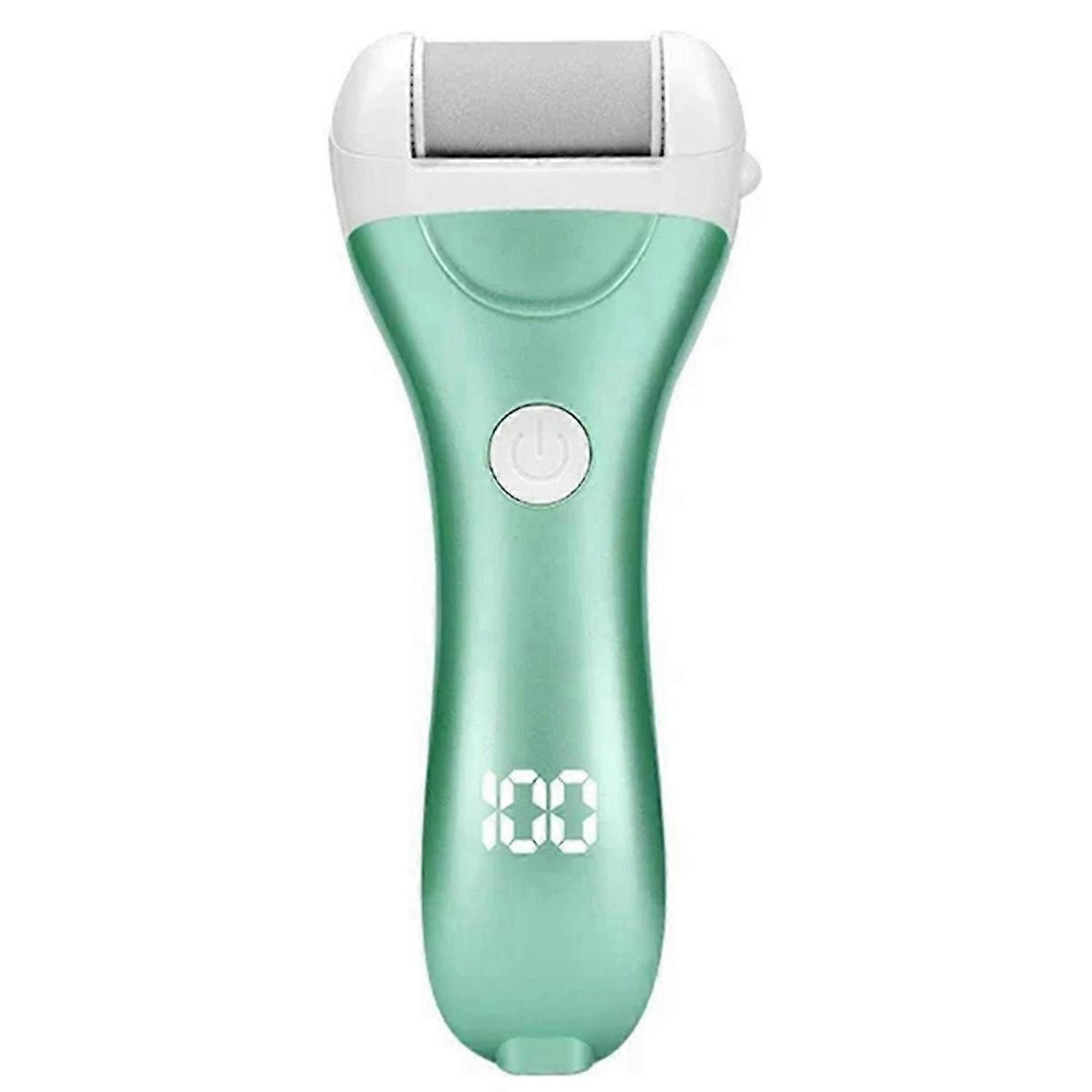 Electric Pedicure Foot File USB Rechargeable Power Display Grinding Exfoliator Replacement Heads Hee
