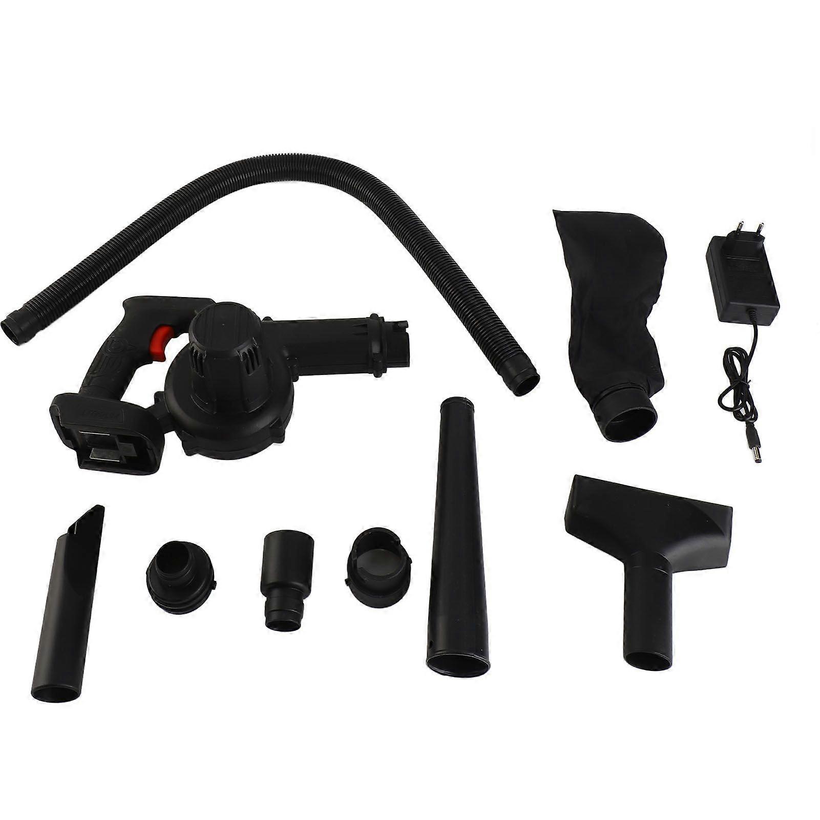 Cordless Leaf Blower with Battery and Charger High Power Electric Leaf Cleaner Vacuum Hose and Nozzle Tool Kit EU Plug