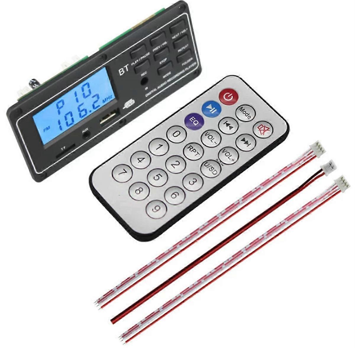 Digital Audio Bluetooth 12V Mp3 Audio Receiver Module LCD Display MP3 Player Decoder Board APE FLAC
