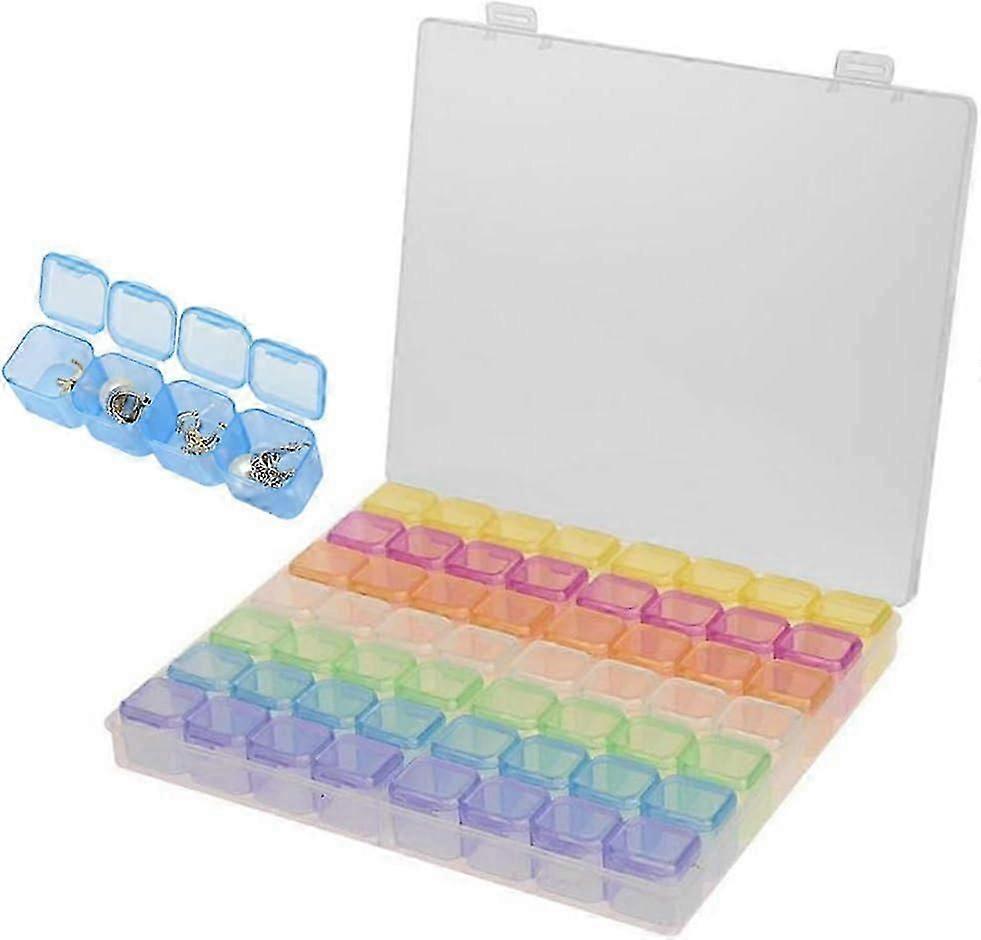 Adjustable Box Compartment Box Removable Grid Plastic Jewelry Storage Box Adjustable 56 Removable Grid Plastic Storage Box For Small Jewelry Accessory
