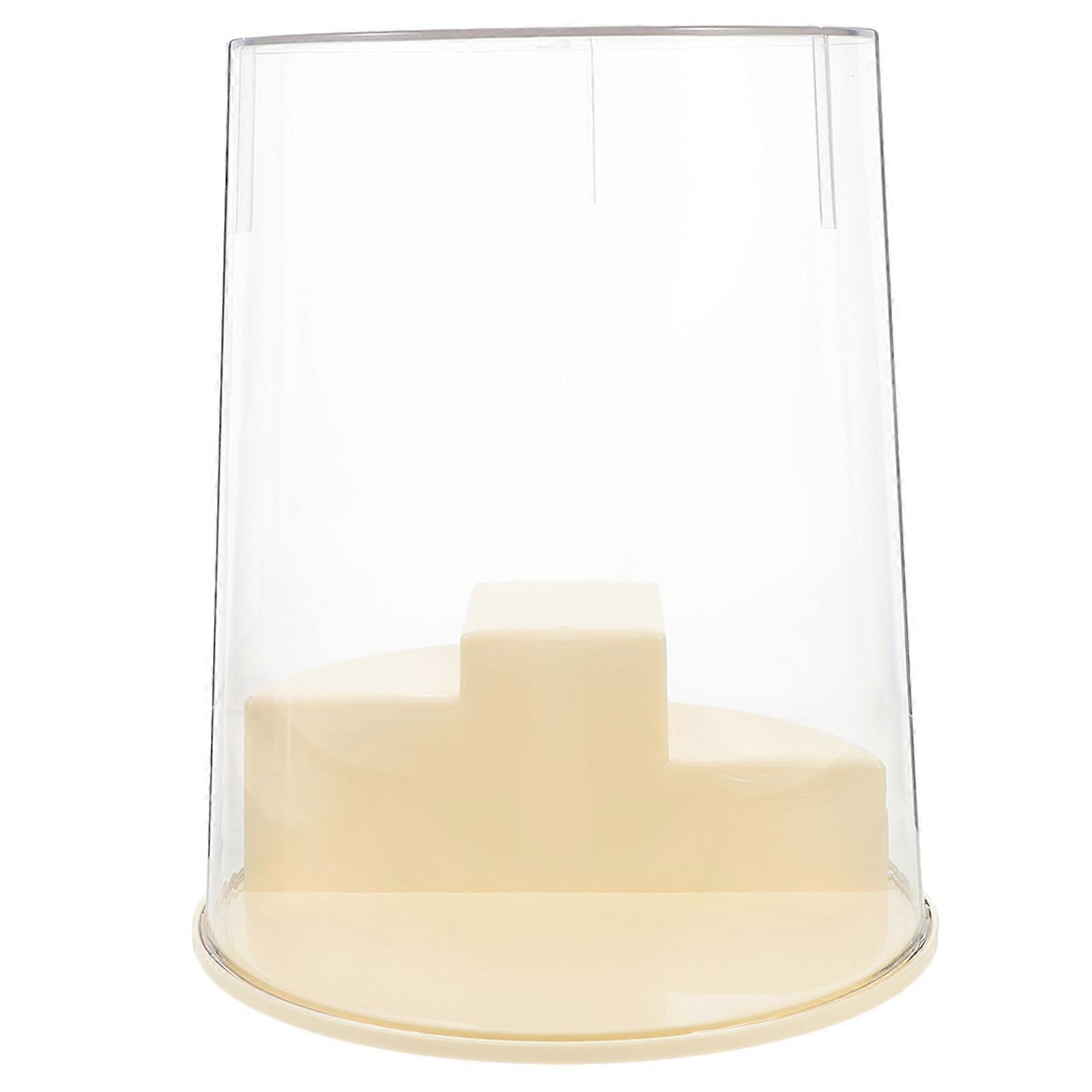 Figurine Display Case for Storage Use Yellow Action Figure Storage Box