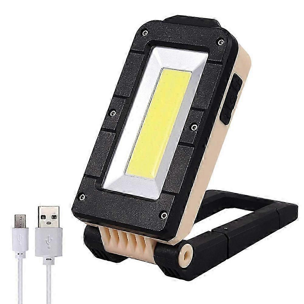 USB-Rechargeable LED COB Work Light with Magnetic Base for Inspection and Handheld Use