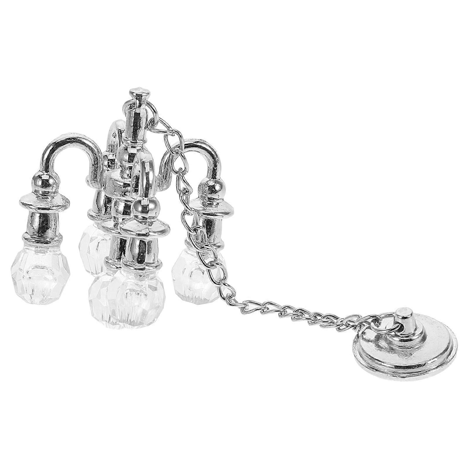 Miniature Ceiling Lamp Dollhouse Light for Decoration 4Pcs Set