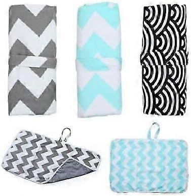 Portable Baby Diaper Changing Mat, Compact Foldable, Waterproof Easy to Clean, Washable Reusable, Cloud White