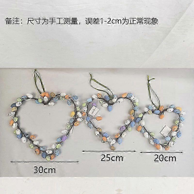 Exquisite Simulation Egg Garland Easter Decorative Ring Egg Ornaments Holiday Atmosphere Layout Door Ring Door Hanging