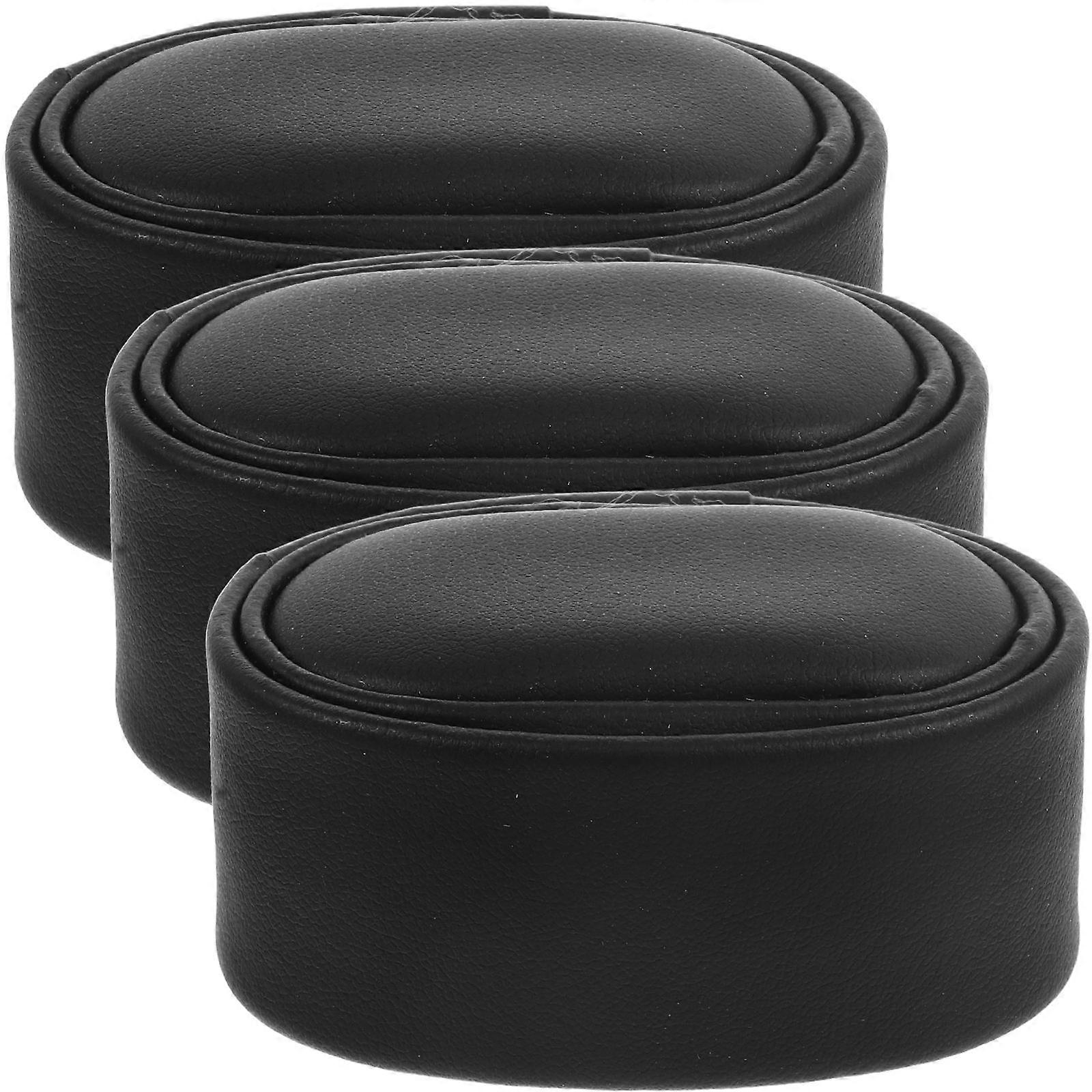 Hand Watch Pillow Display Cushion for Watch 3Pcs Black PU Sponge Material
