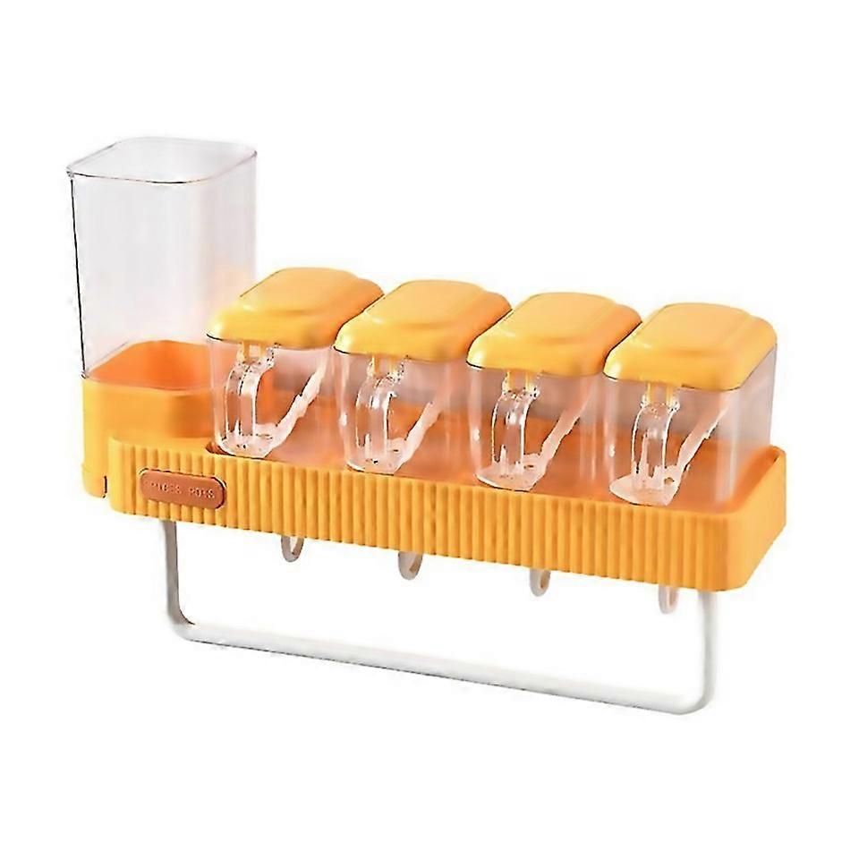 For Rack Cutlery Sets Condiment Container Chopsticks Container Set Yellow