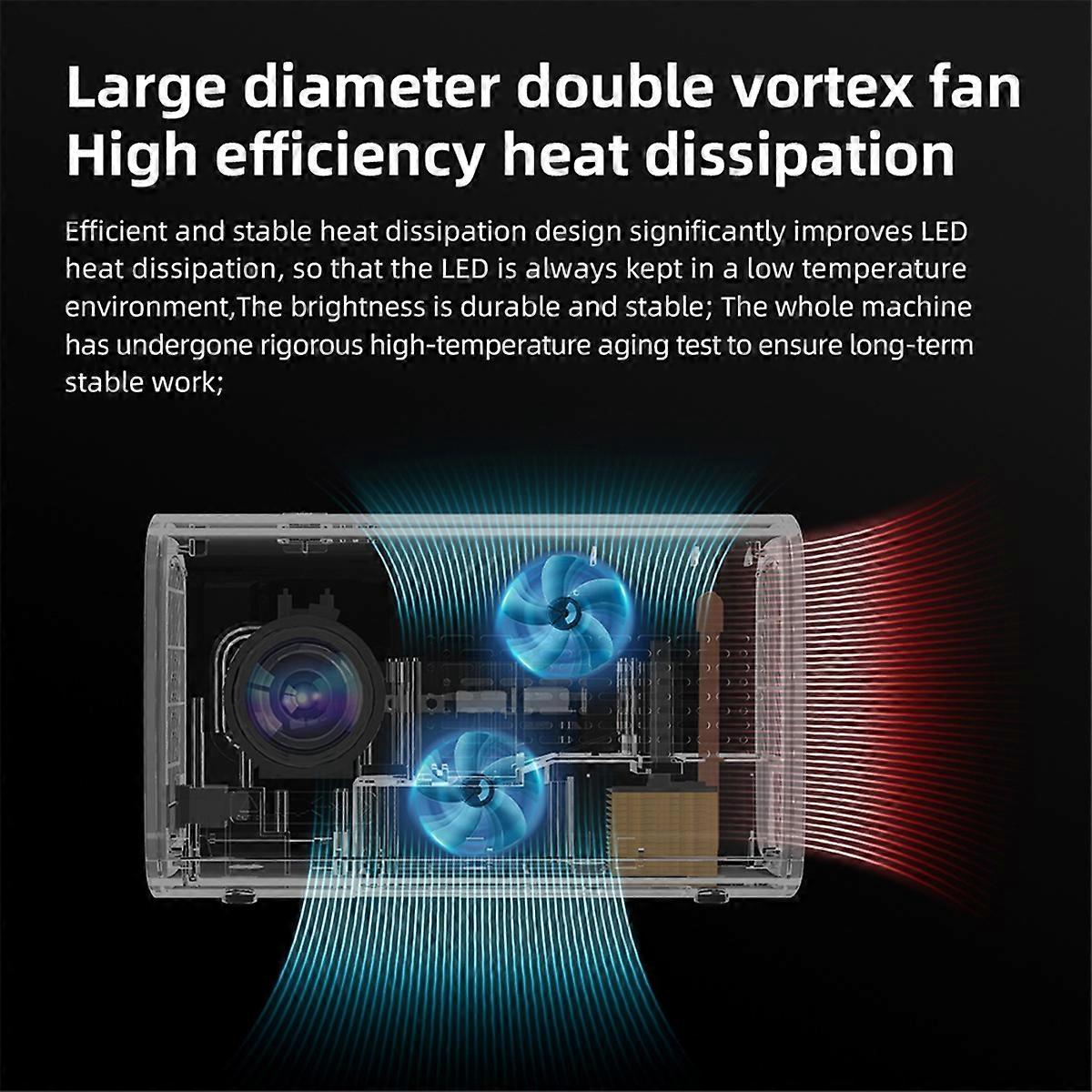 T100 Multifunction Home Projector Mini Portable Android UK Plug