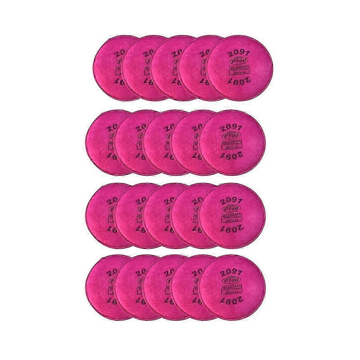 20 PACK 2091 P100 Particulate Filter Compatible with 2091, Replacement for 6000 6200 6800 7000 FF-4-