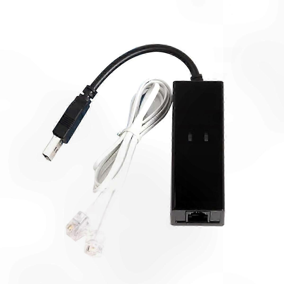 External USB Fax Modem with Single Port Adapter and Driver Compatibility