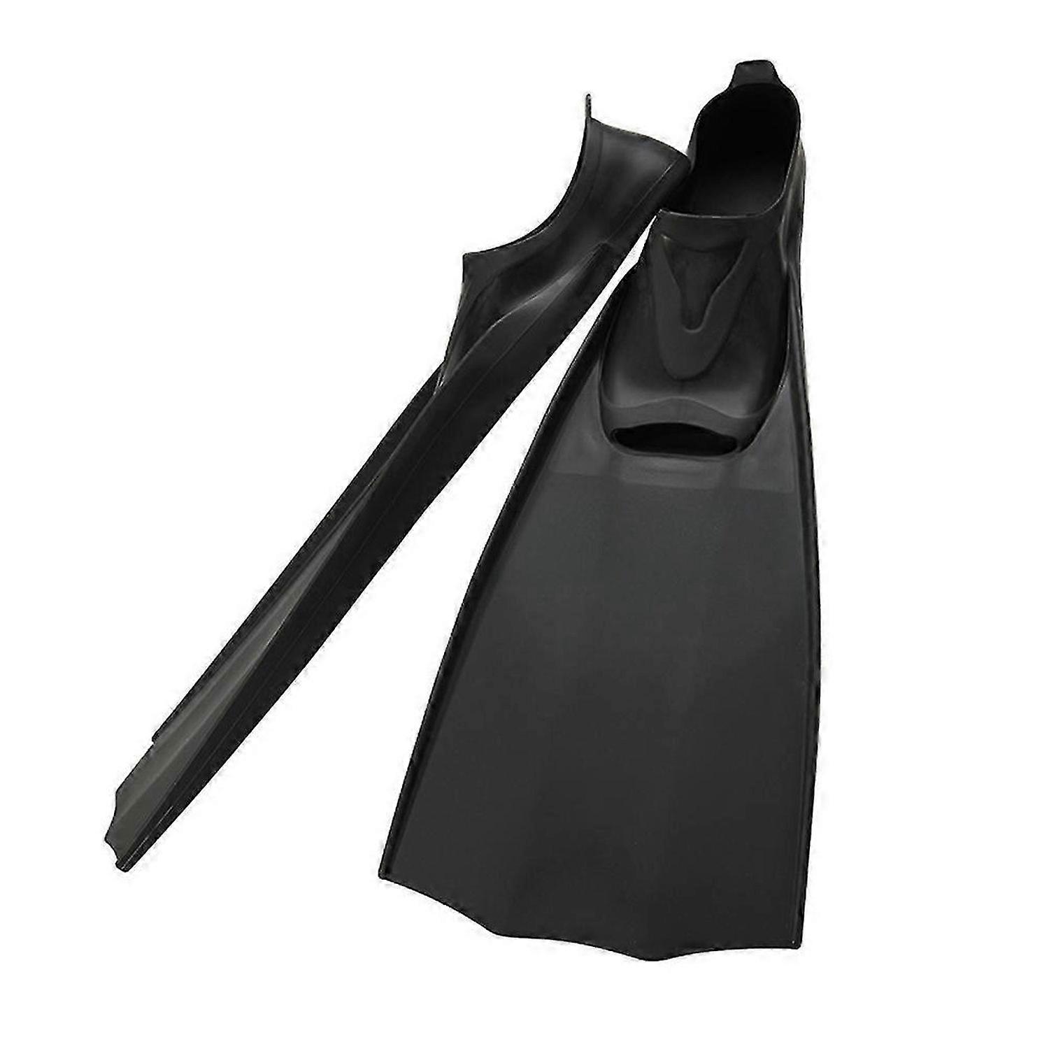 Diving Fins Free Diving Frog Shoes Long Webbed Duck Open Heel Scuba Snorkeling Fins (M)