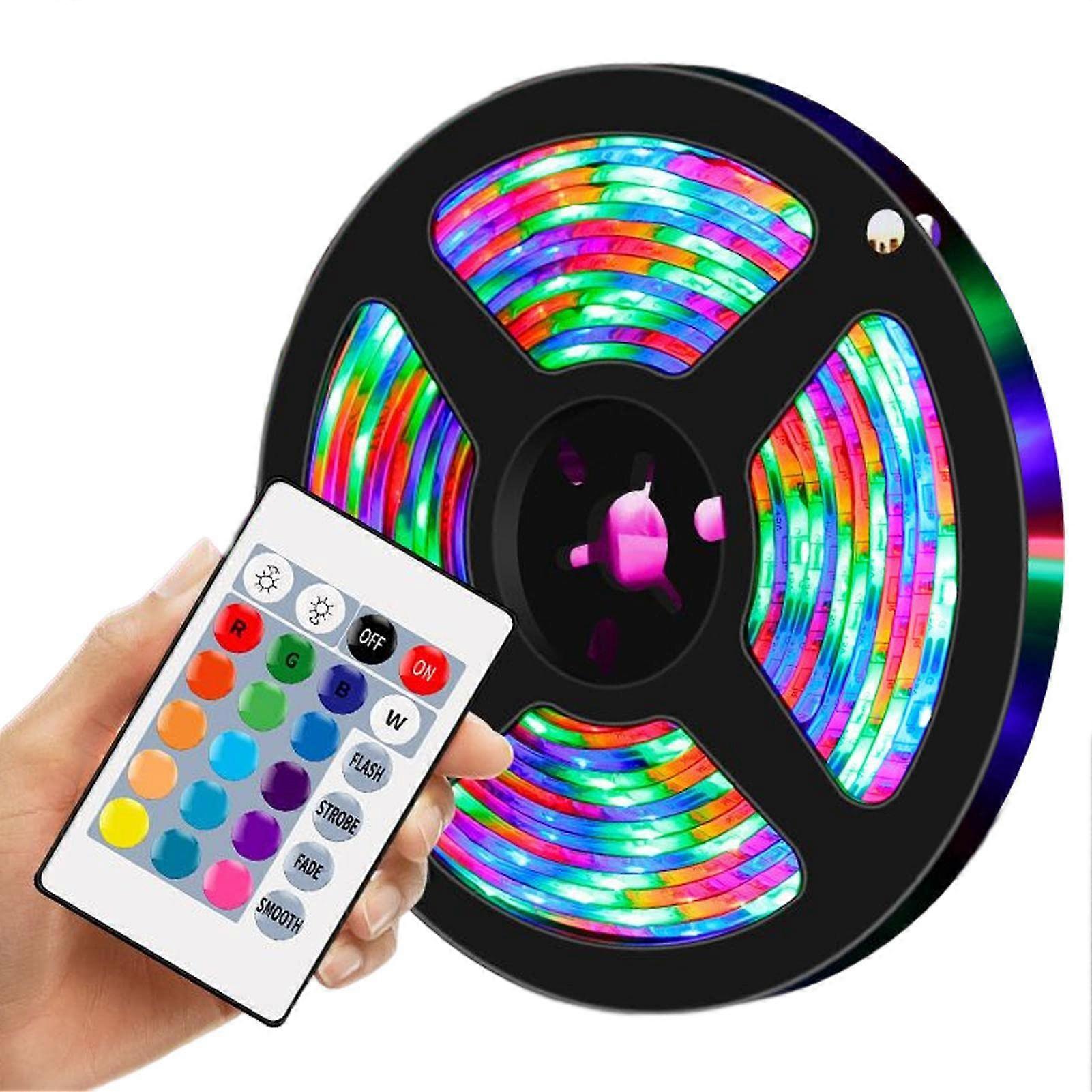 Led Lights for Bedroom Flexible RGB LED Strip Lights With Remote Control Color Changing Lighting For Bedroom Game Room