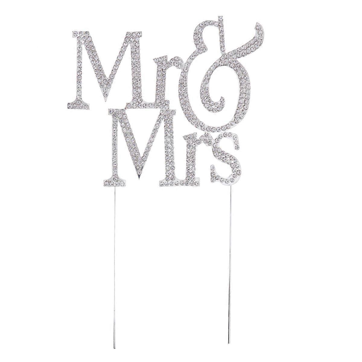 Wedding Cake Topper for Cake Decoration Silver