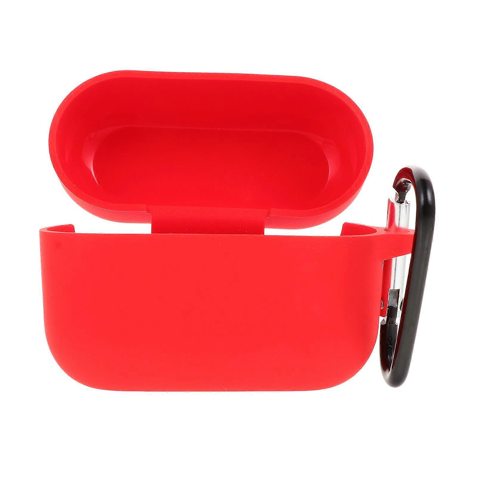 Silicone Earbuds Case Durable Protective Compatible Earbuds Red 6.5X5X3CM 1Pack