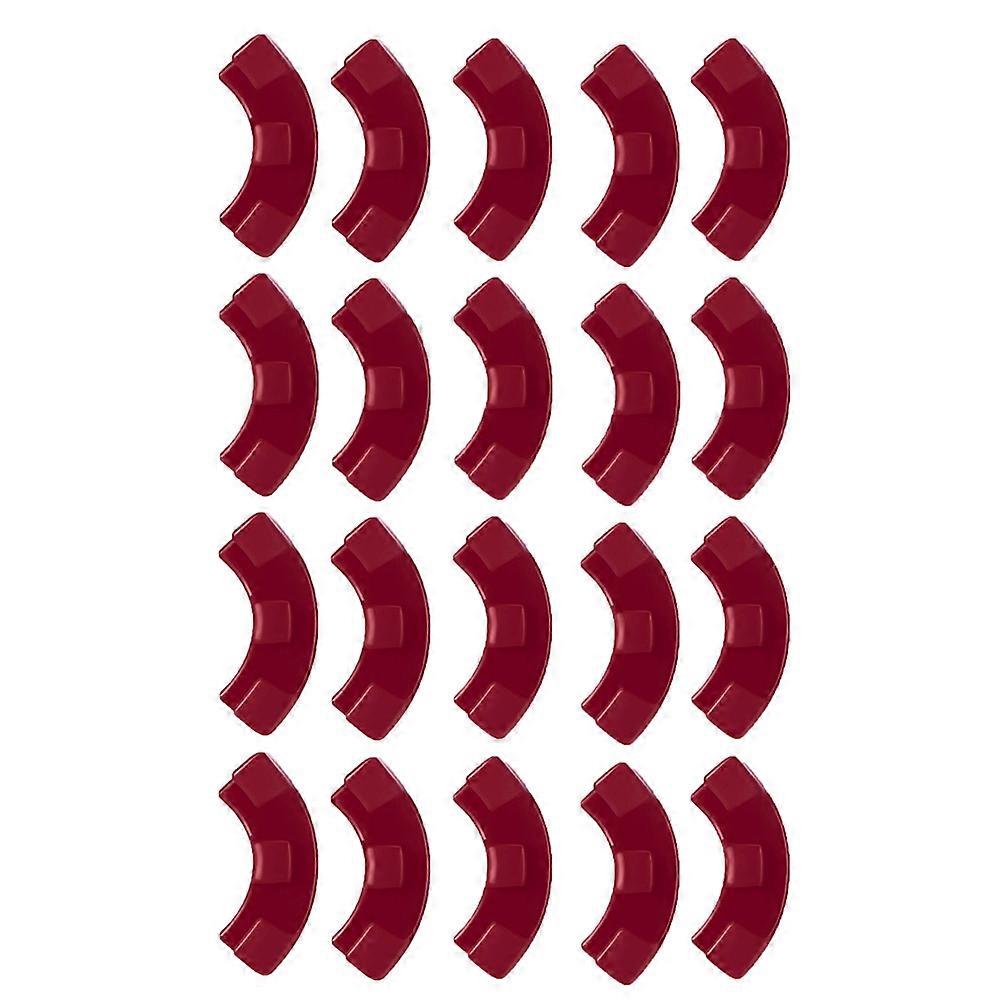 Plant Bending Clips 90 Degree Bender for Fixation 60Pcs Red