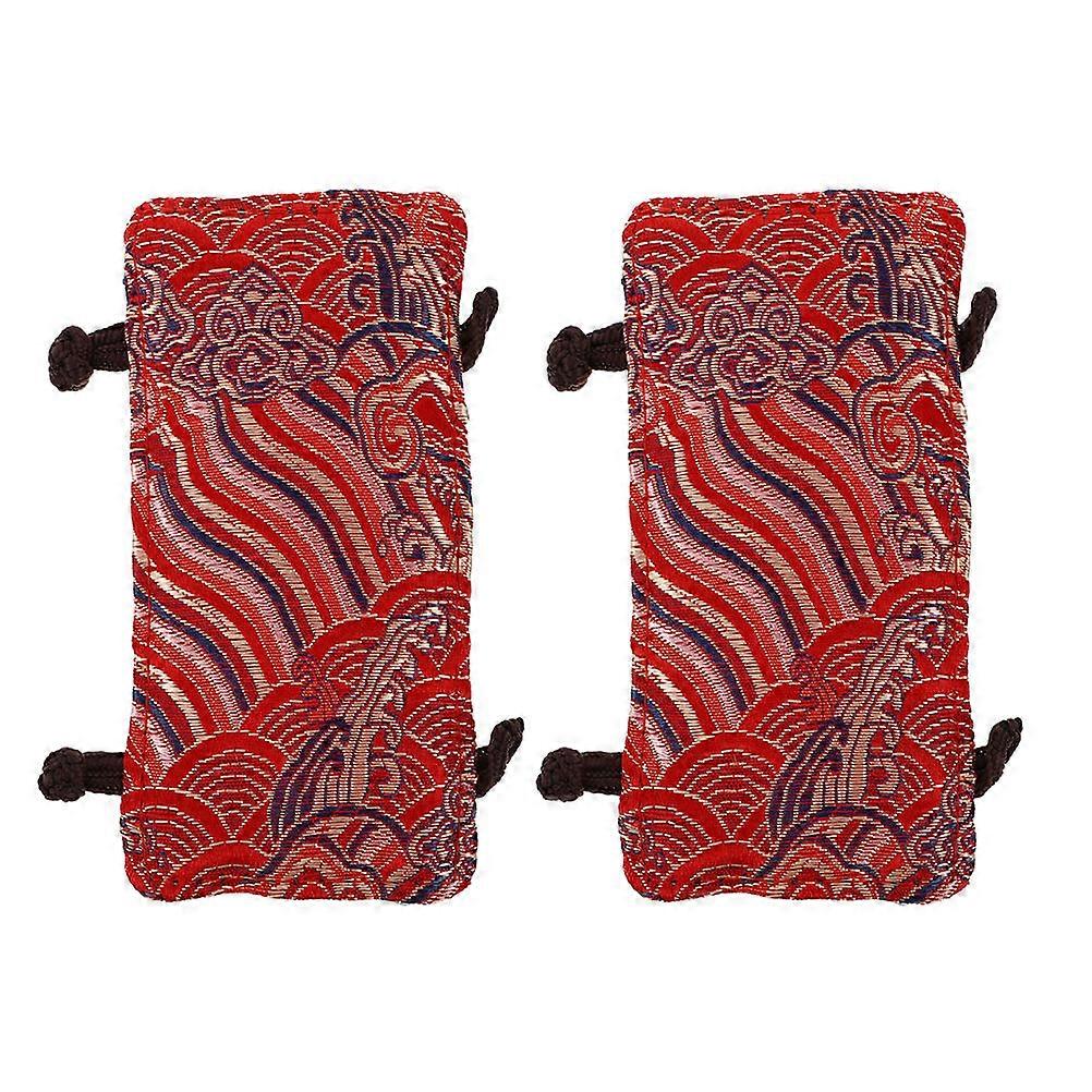 Red Cloth Teapot Handle Protector for Protective Use 10Pcs Handle Sleeves