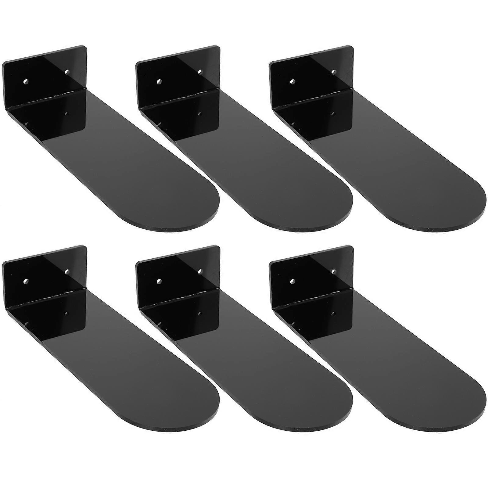 Black Acrylic Floating Shoes Display Racks for Basketball Shoes 2Sets