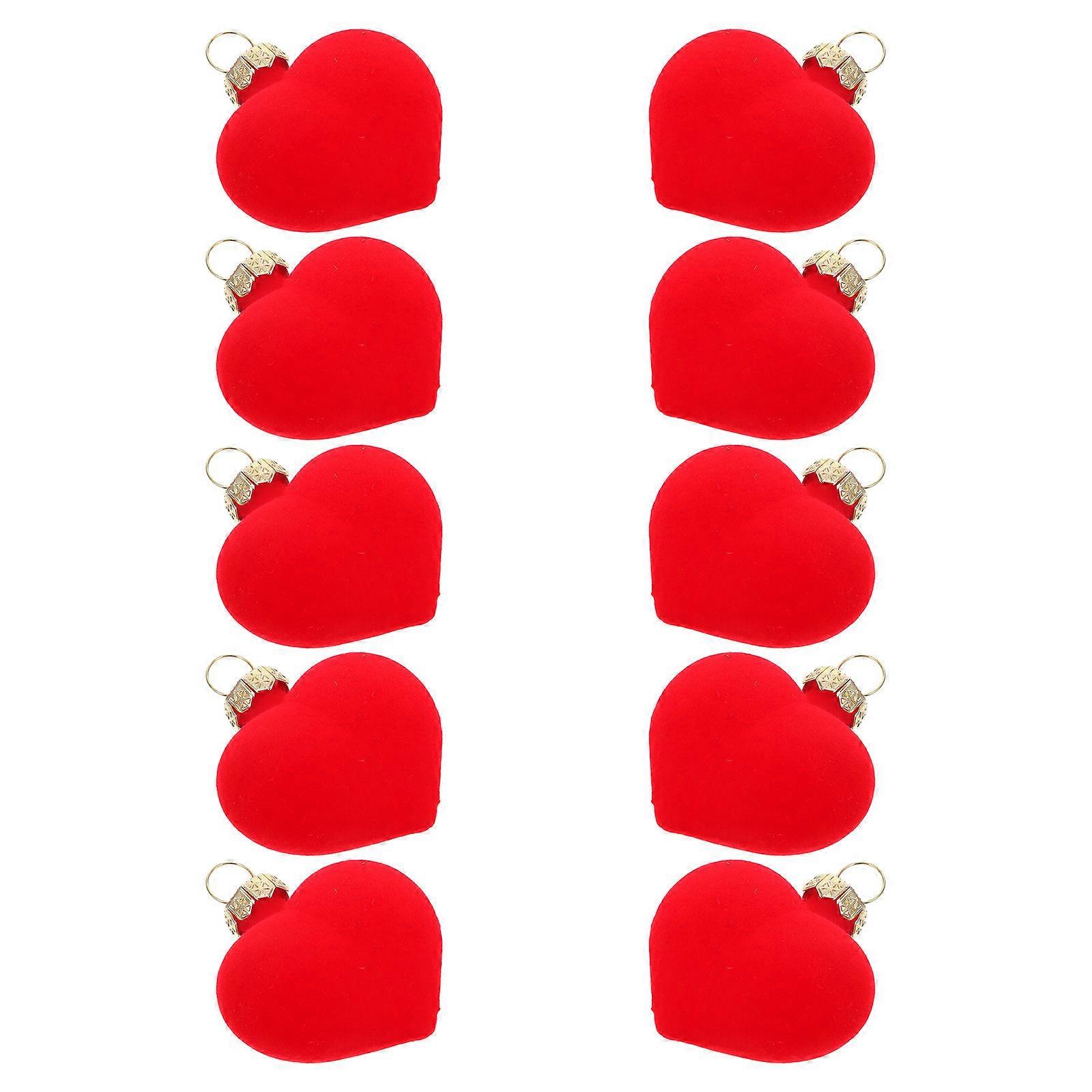 Red Heart Decorations for Valentines Day Tree Decor Pack of 60Pcs