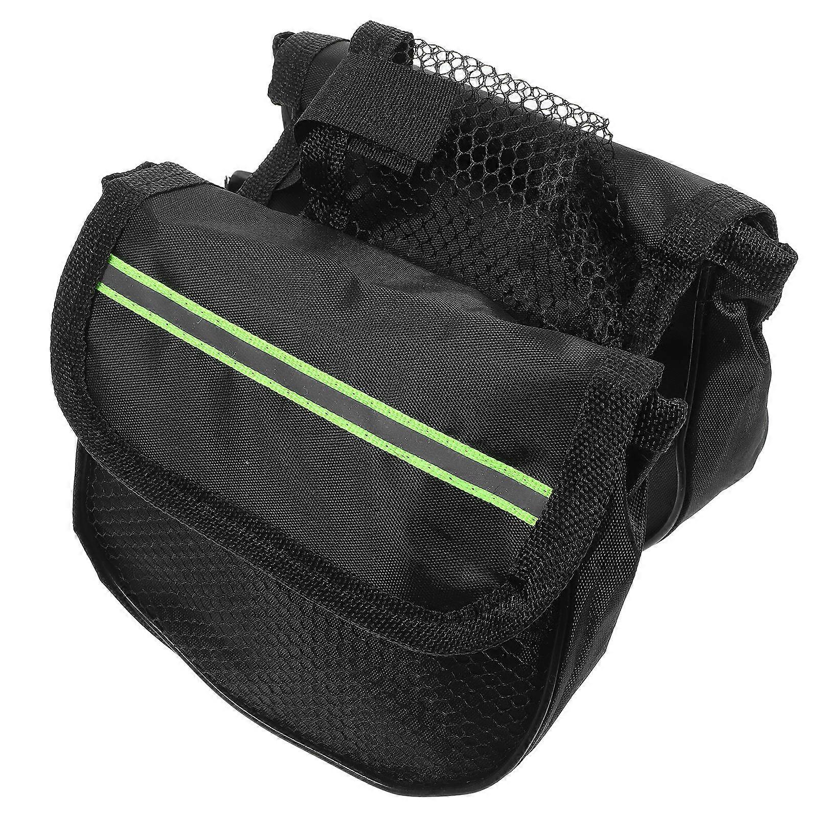 Cycling Storage Pouch Night Riding Rectangular Shape Three-in-One Design Cyclists Use 15.00x12.00x9.50cm 1Pack