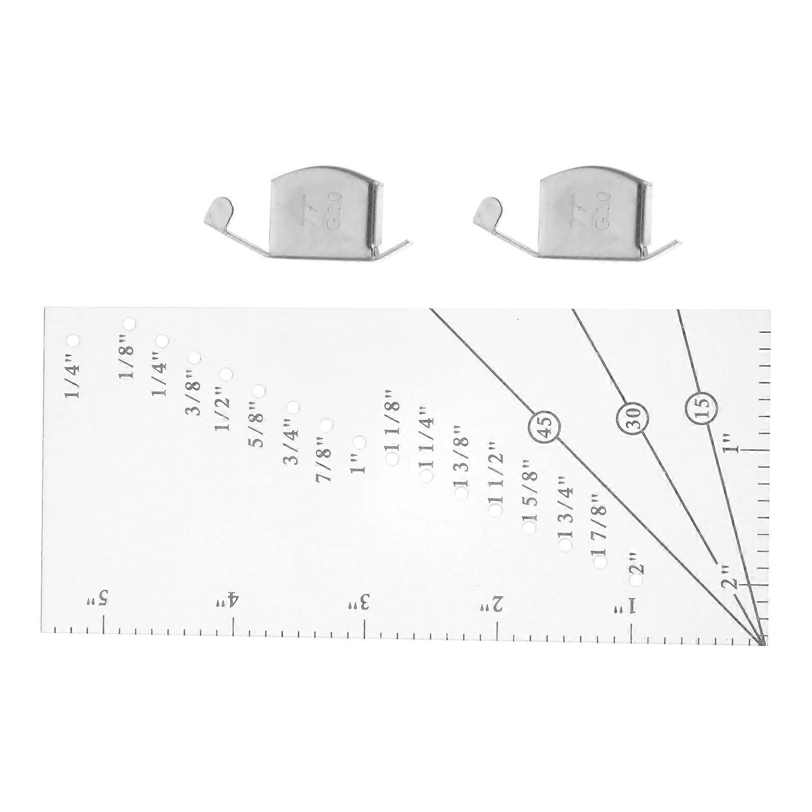 Sewing Machine Seam Allowance Ruler Plastic Tool for Home 1Set