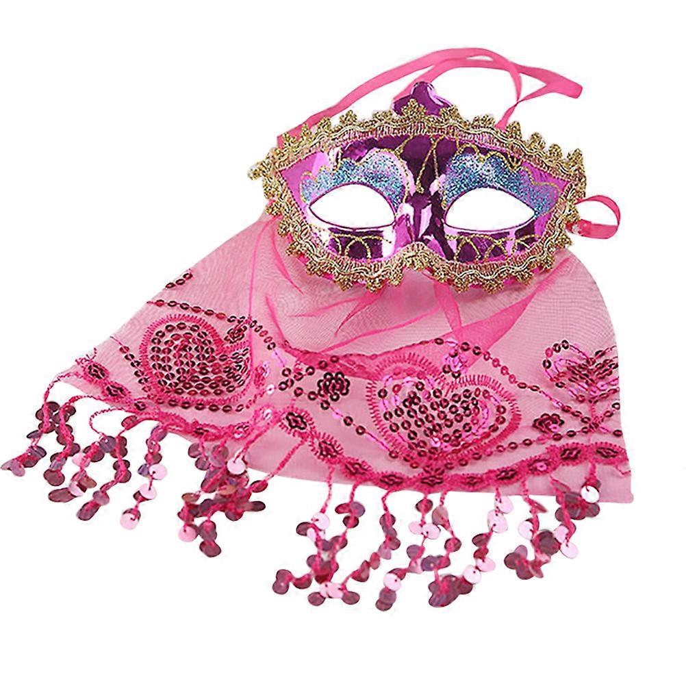 Handheld Mask Face Mask for Women Mardi Gras