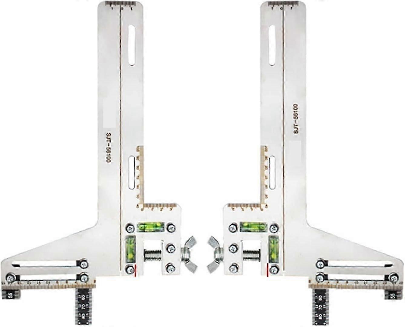 elevator guide rail ruler set stainless steel double