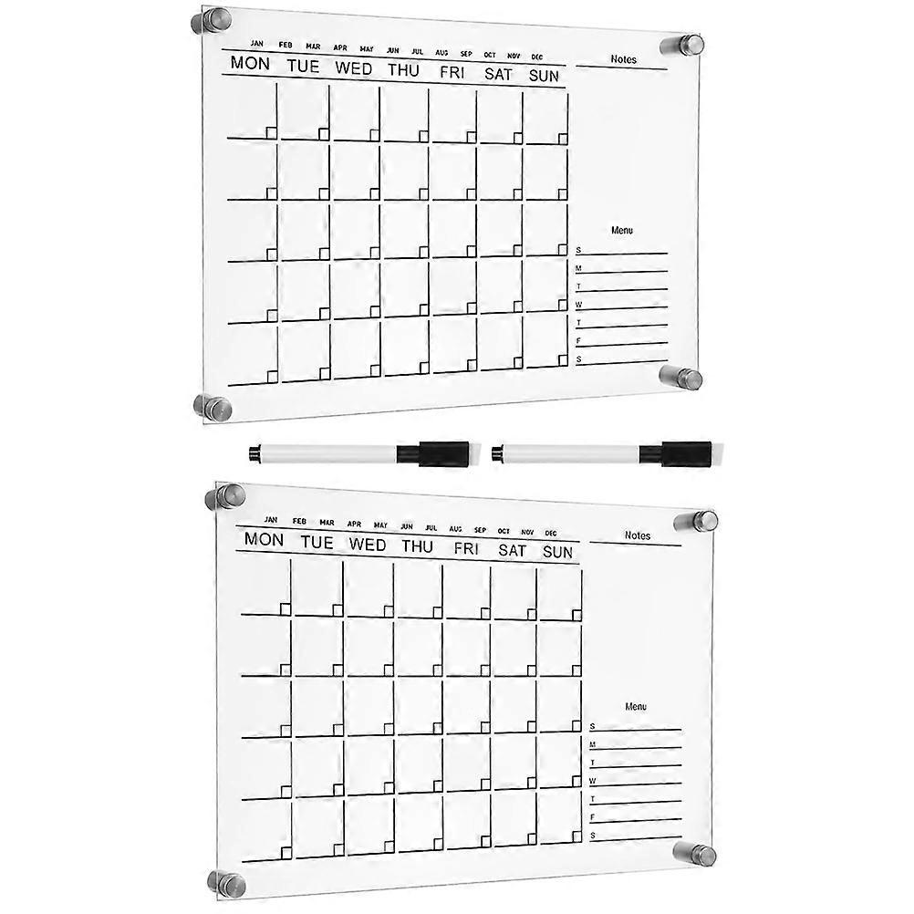 Home Acrylic Memo Board Transparent Writing Board 4Sets