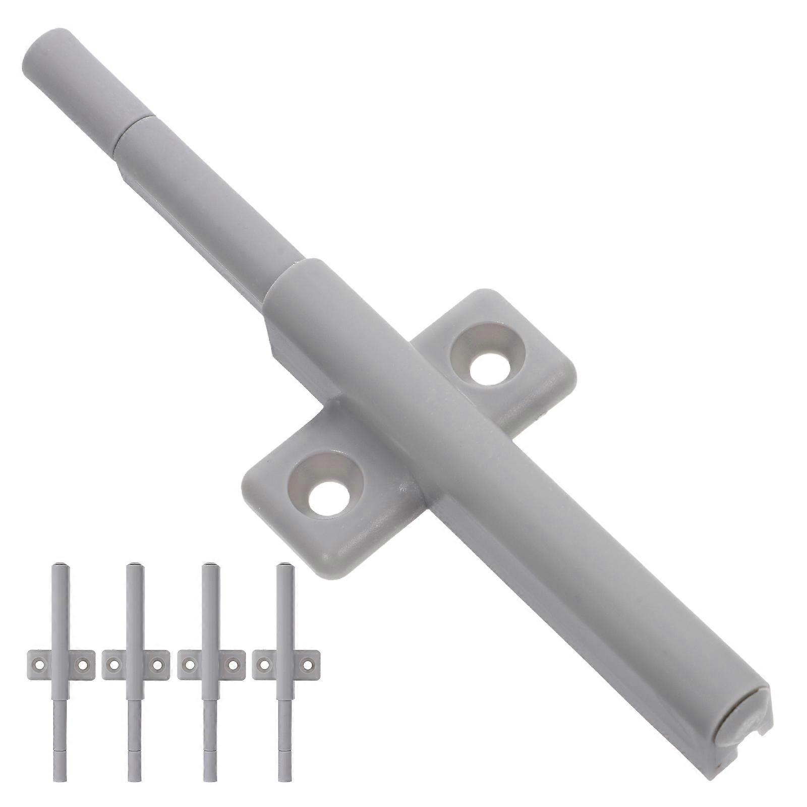 Push to Open Cabinet Door Latch Magnetic Hardware 25Pcs Grey ABS