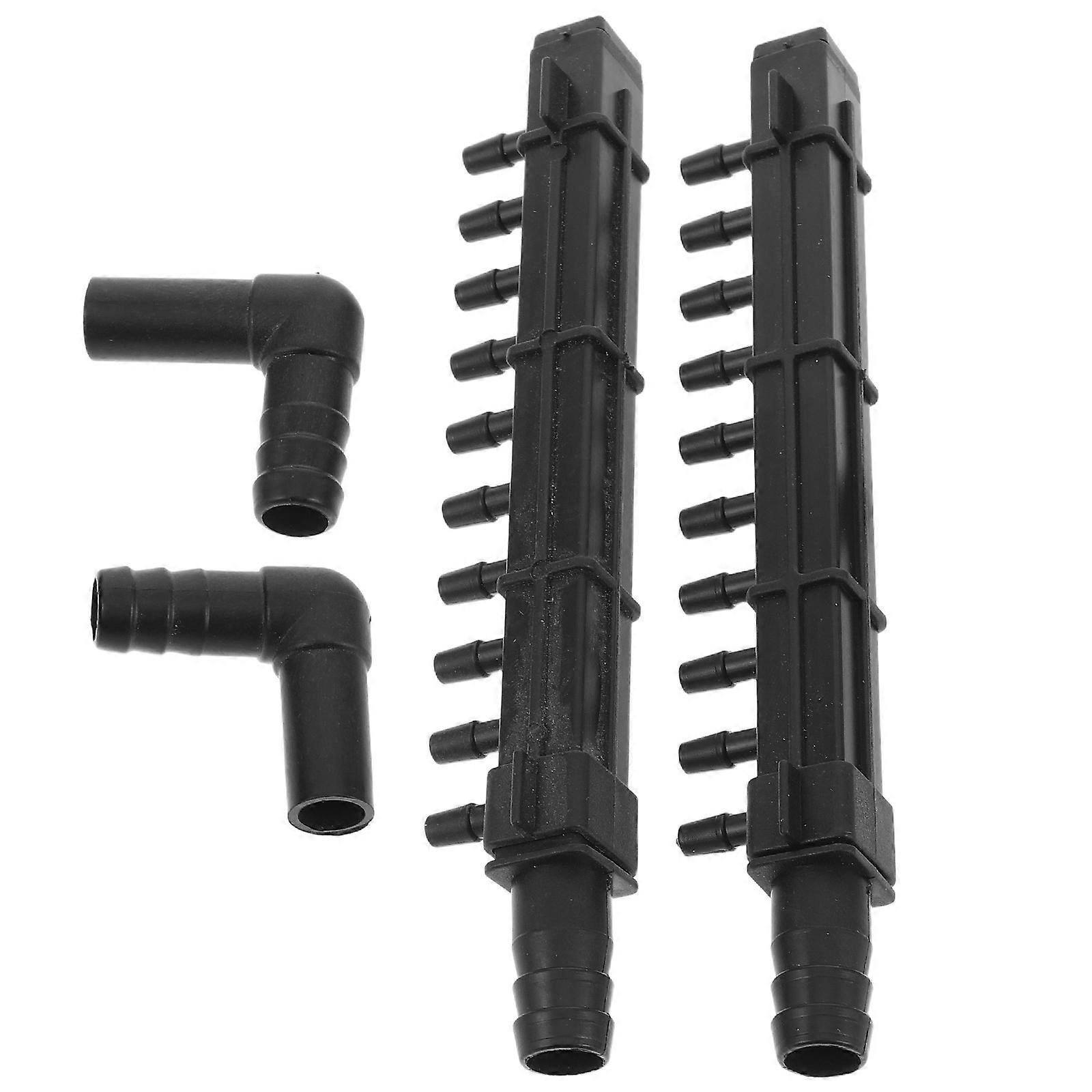 Plastic Fountain Nozzle Black Fountain Nozzle for Watering Use 4Sets