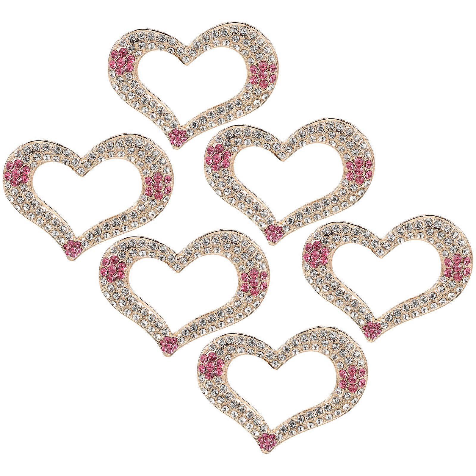 Multi Color Heart Applique Patches for DIY Sewing 10Pcs Pack