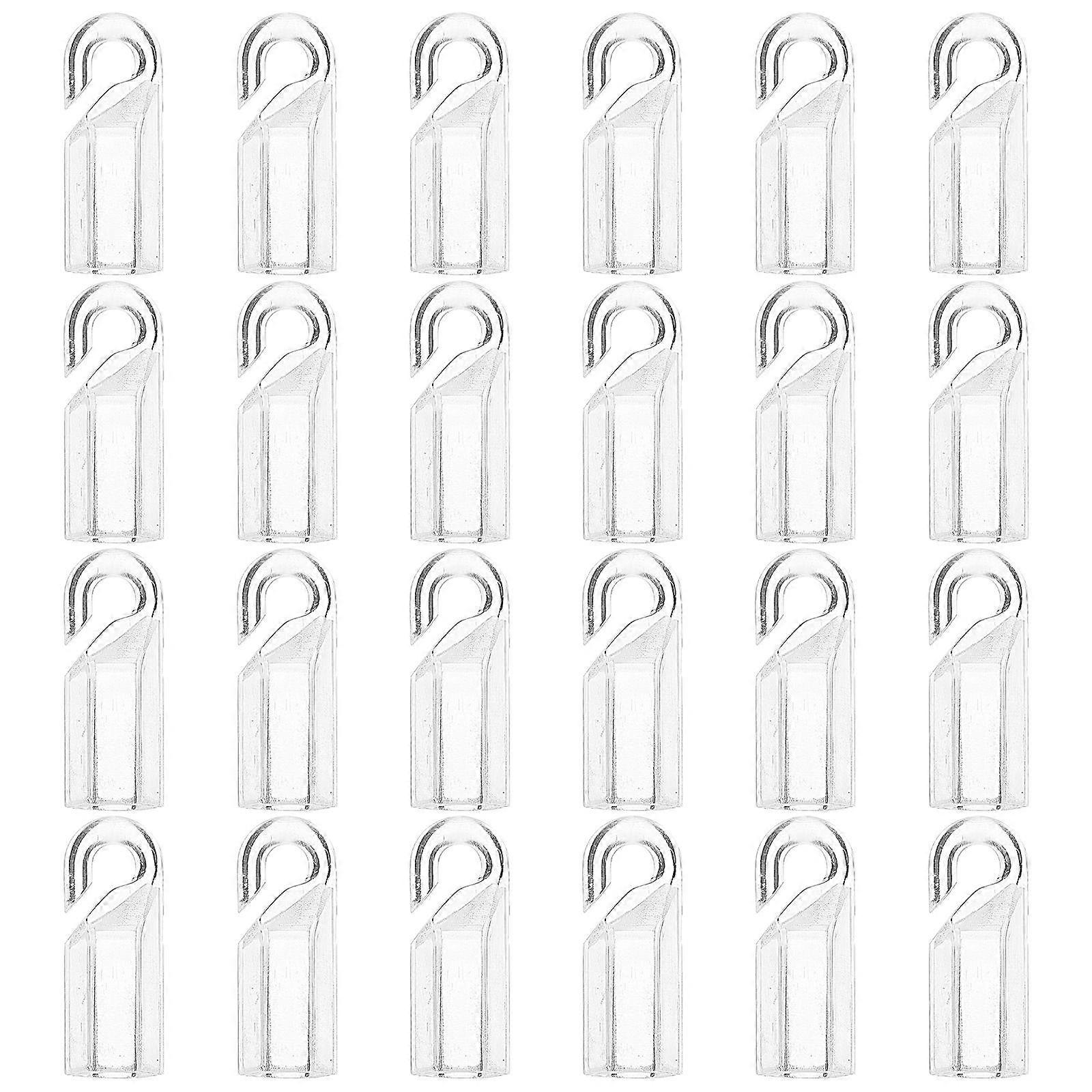 Curtain Rod Hanger Vertical Blind Wand Tip Hook Replacement 96Pcs