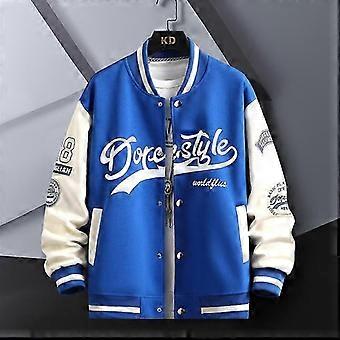 2025 Hip-hop Casual Baseball Jacket Uniform Bomber Jacket Men's Youth Trendy Loose Casual Jacket