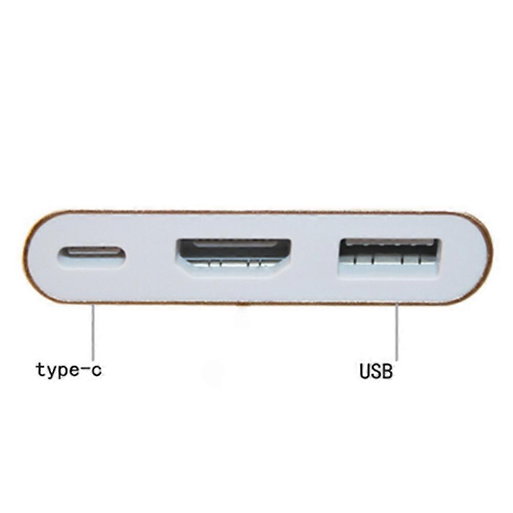 Usb C Video Converter Usb Type C Adapter For Pixel Sumsang S9 Gray Home Entertainment 1Pack